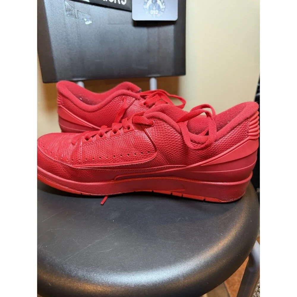 Nike Air Jordan 2 Retro Low Gym Red Size 10.5 Mens Used Clean No Box